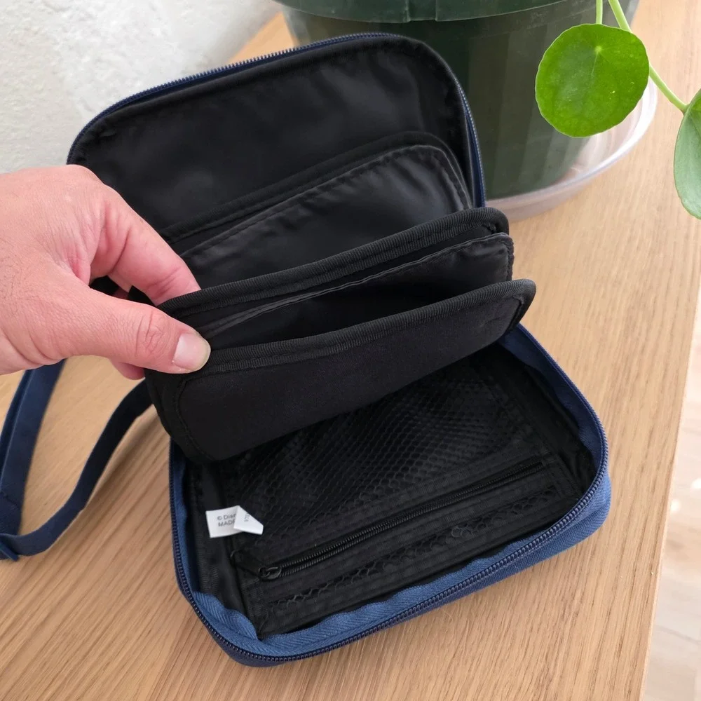 Walt Disney World 2015 Sorcerer Mickey Crossbody Camera‎ Bag Navy NWOT